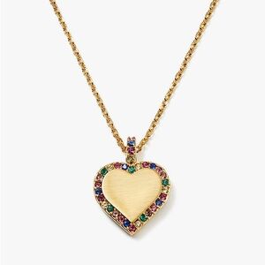 NWT Kate Spade Take Heart Necklace Pendant